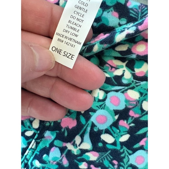 LuLaRoe One Size OS Floral Print Leggings Soft & Stretchy Yoga Pants - Picture 5 of 5